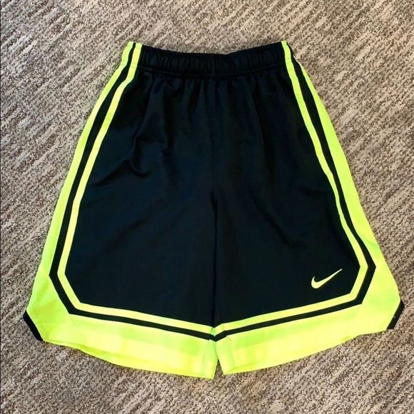 Nike Other - Nike Black and Neon Green Shorts Sz Medium